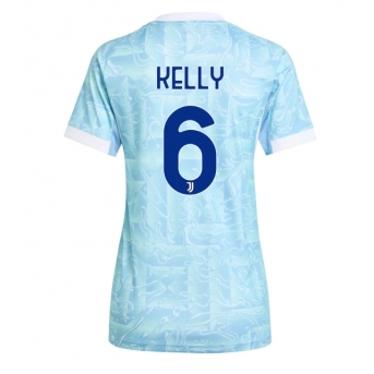 Billige Fotballdrakt Juventus Lloyd Kelly #6 Replika Bortedrakt Dame 2025-26 Kortermet